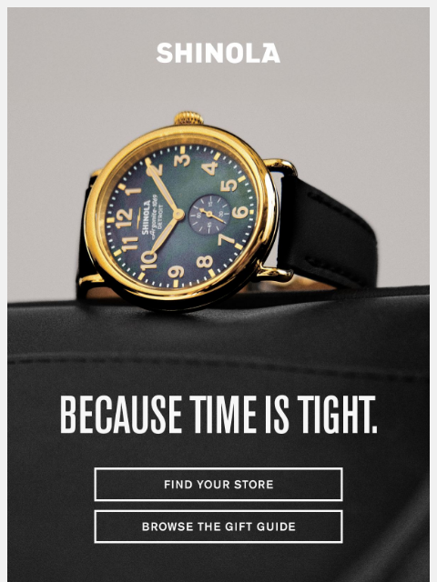 shinola newsletter: It’s not too late for V-day.
