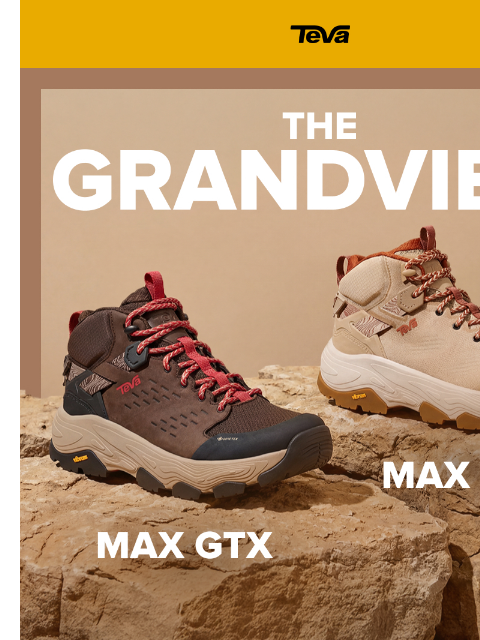 teva newsletter: Grandview Collection: Tame the toughest of trails