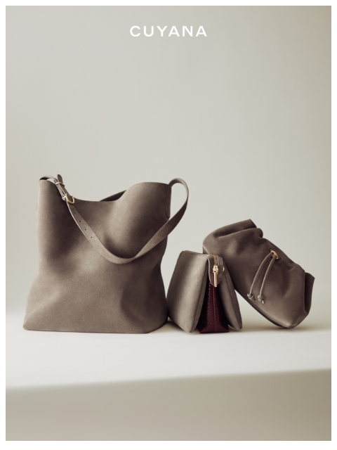 cuyana newsletter: New Clay Suede