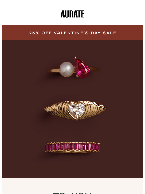 auratenewyork newsletter: ME-DAY SALE: 25% OFF