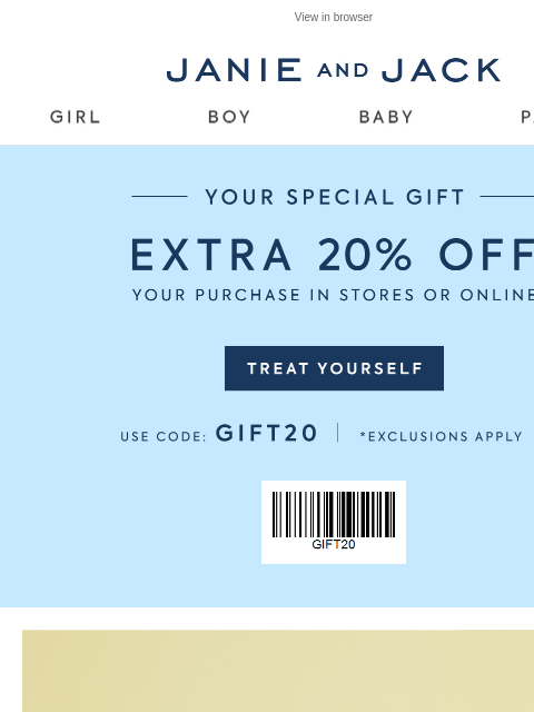 janieandjack newsletter: See what’s new to sale