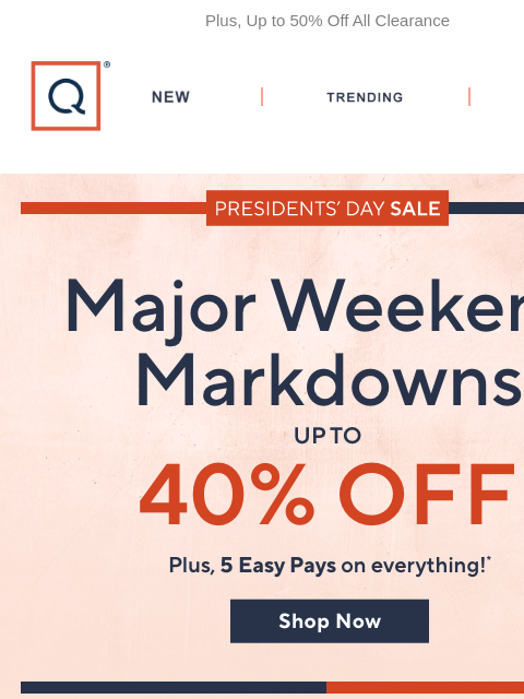 qvcemail newsletter: Red, White & New Savings