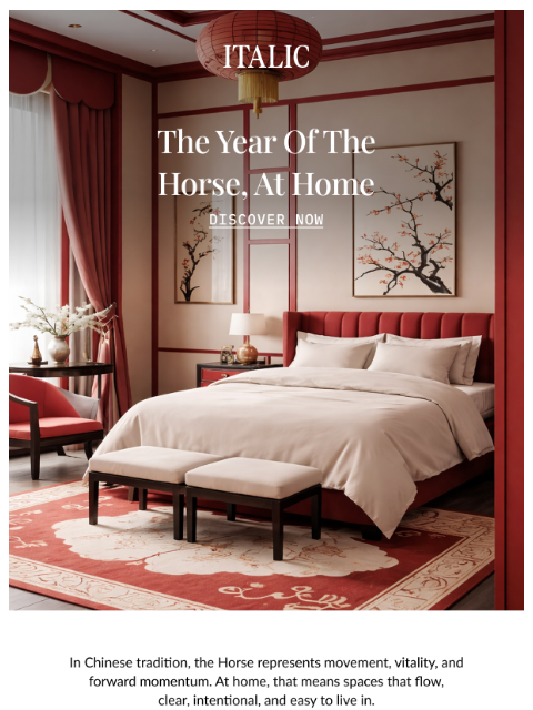 italic newsletter: Welcome the Year of the Horse 🐎