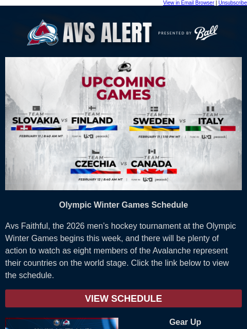 thecoloradoavalanche newsletter: 🏔️ Watch Avalanche Players Take on the World Stag...