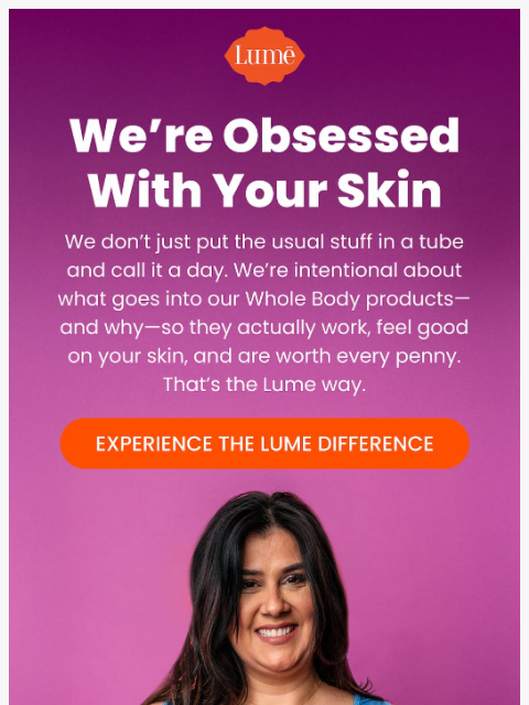 lumedeodorant newsletter: Happy skin looks, feels AND smells better 😍