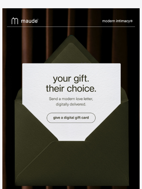 getmaude newsletter: love letter.