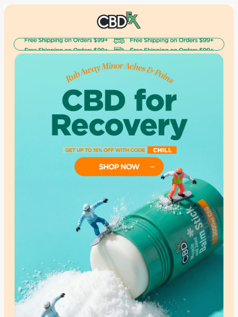 cbdfx newsletter: Hitting the slopes? Don't forget your CBD! ⛷️