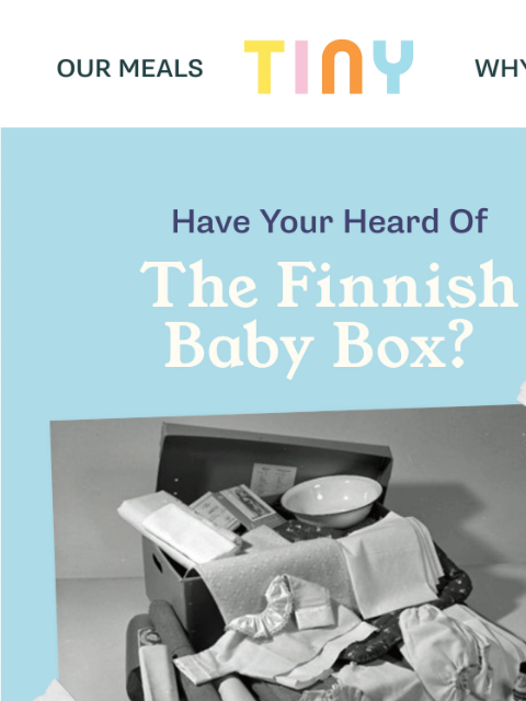 tinyorganics newsletter: Have you heard of the Finnish Baby Box? 🇫🇮