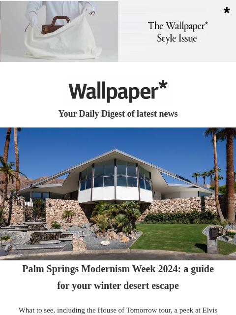 Palm Springs Modernism Week, Brian Eno on his Turntable II, and artist-designed chicken coops ‌ ‌ ‌ ‌ ‌ ‌ ‌ ‌ ‌ ‌ ‌ ‌ ‌ Wallpaper* Your Daily Digest of latest news Midcentury house in Palm Springs