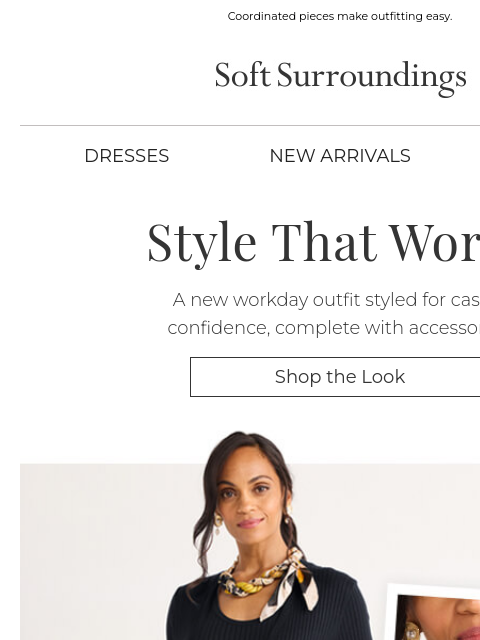 softsurroundings newsletter: Effortless Workday Looks