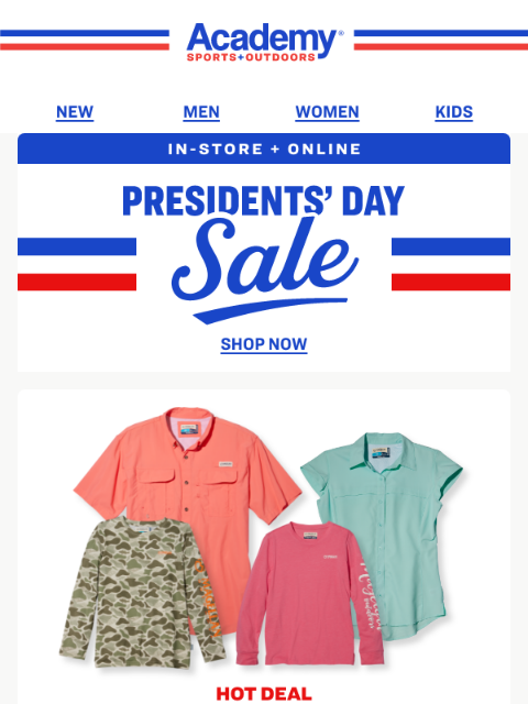 academy newsletter: Presidents’ Day Sale: BOGO 50% Off Magellan Outdoo...