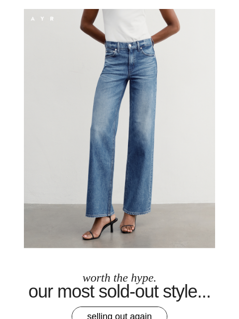 ayr newsletter: “INTERNET FAMOUS JEANS” - Harper’s Bazaar