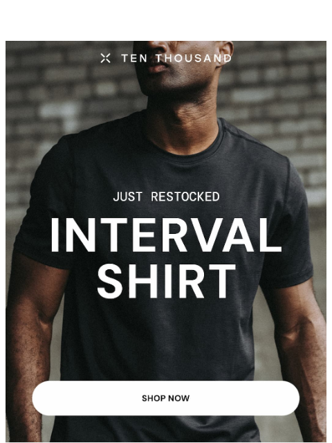 tenthousand newsletter: Just Restocked: Interval Shirt