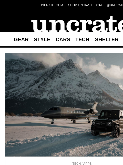 uncrate newsletter: Revaire Private Charter App & more