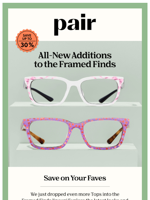 paireyewear newsletter: ❗NEW❗Additions to Framed Finds