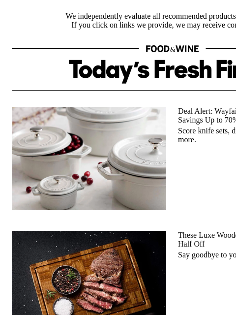 foodandwine newsletter: 48% Off: The Last Cutting Board You'll Need