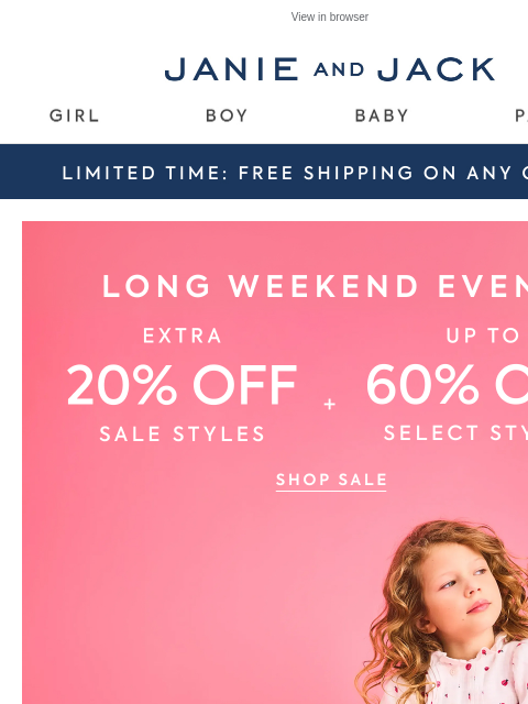 janieandjack newsletter: So many dresses, now on sale