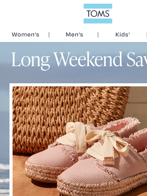 toms newsletter: Six Essential Pink Styles, All on Sale