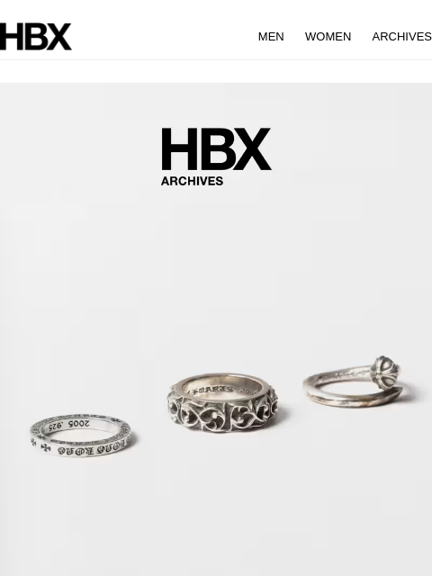 hbx newsletter: HBX Archives Preview: 13 Feb/9AM EST/10PM HKT Rele...