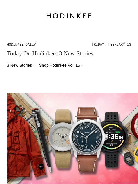 hodinkee newsletter: Hodinkee Daily | 02/13/2026