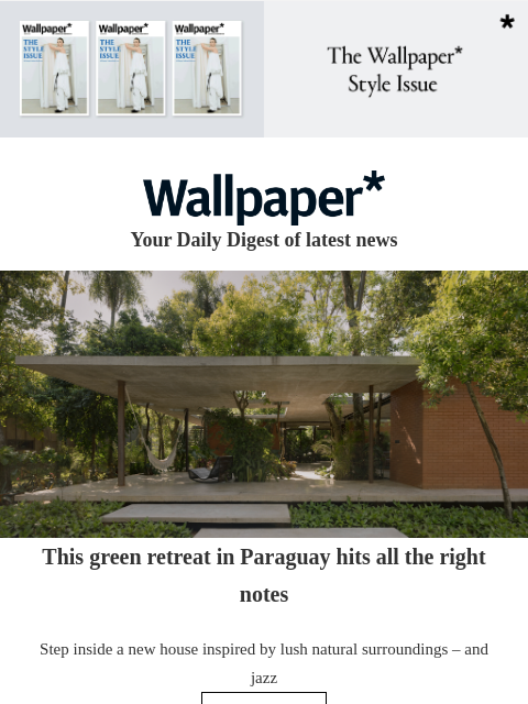 futureplc newsletter: Inside an eco-brutalist Paraguayan retreat