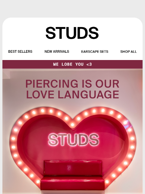 studs newsletter: Lobe You, Mean It 💘