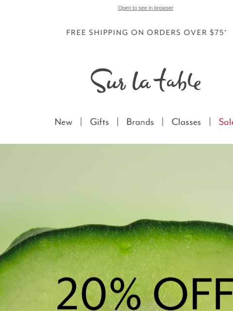 surlatable newsletter: Presidents Day: 20% Off* Customer Favorites