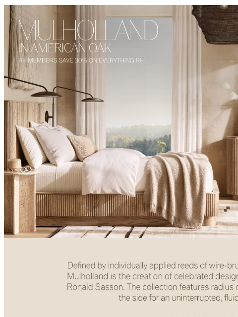 rh newsletter: The Mulholland Collection from RH TEEN. Hand Reede...