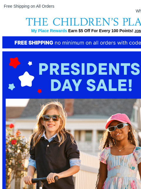 childrensplace newsletter: Free Shipping This Weekend Only 🚚