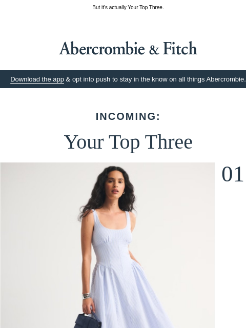 abercrombie newsletter: Wrote you a love letter.