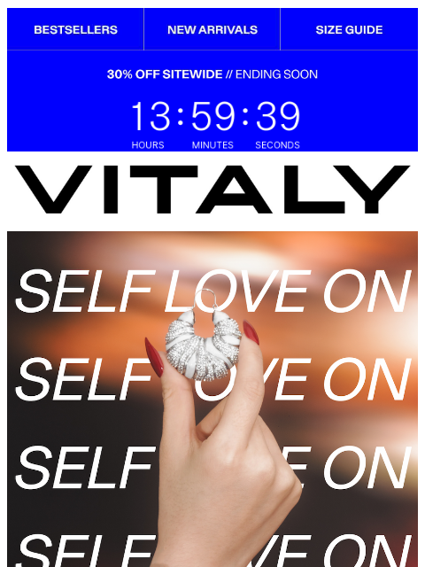 vitalydesign newsletter: LAST CHANCE TO SHOP 30% OFF