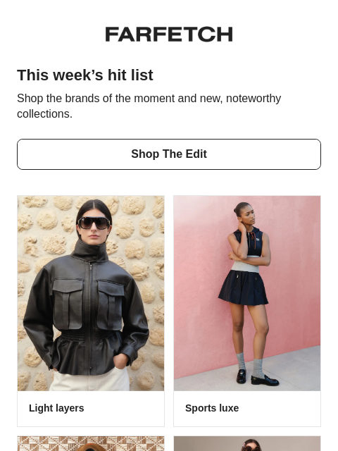 farfetch newsletter: What’s trending this week?