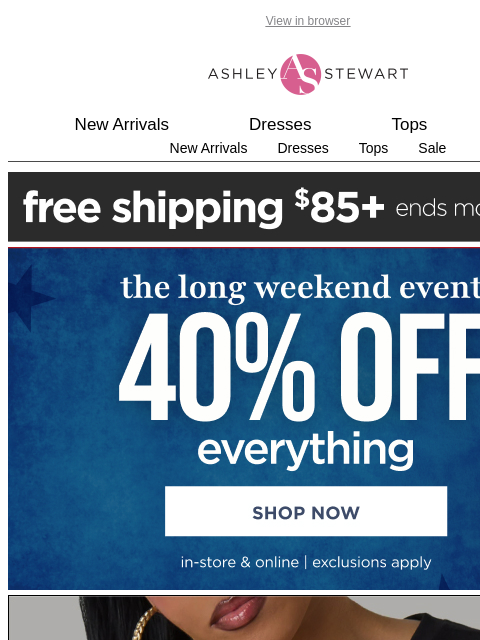 ashleystewart newsletter: ALL NEW: 50% OFF Graphic tees for every mood 😍