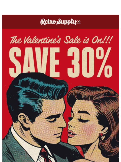 retrosupply newsletter: Ends Sunday! 30% Off Just for You + Retro Design H...