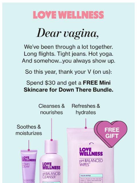 lovewellness newsletter: Get your V-Day Gift 💕