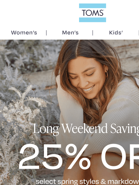 toms newsletter: 💕 From Us, With Love: The Diana Starting at $60