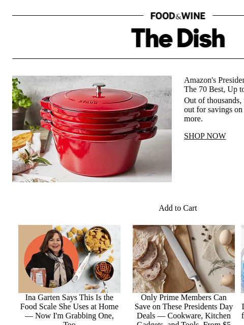 foodandwine newsletter: Amazon's Presidents Day Sale Just Dropped — The 70...