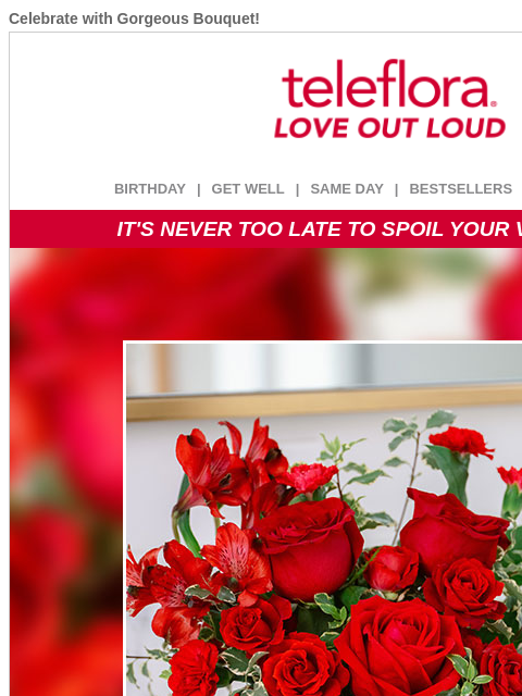 teleflora newsletter: Happy Valentine’s Day 🌹 Last Chance to Order