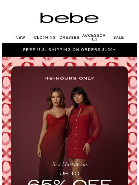 bebe newsletter: Valentine’s Surprise 💌 New to Sale + 48 Hours Onl...
