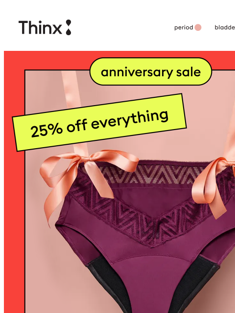 shethinx newsletter: 💘 Happy Valentine’s (also, our sale’s on!)