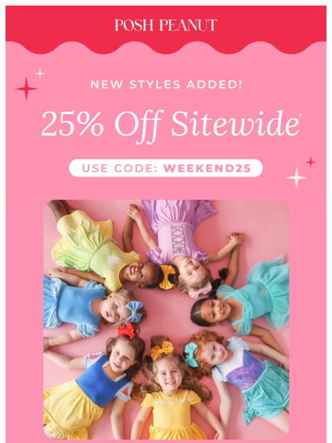 poshpeanut newsletter: New Styles Added! 25% Off Sitewide ❣️