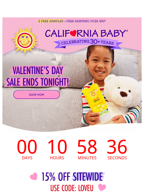 californiababy newsletter: 15% Off Ends Tonight!