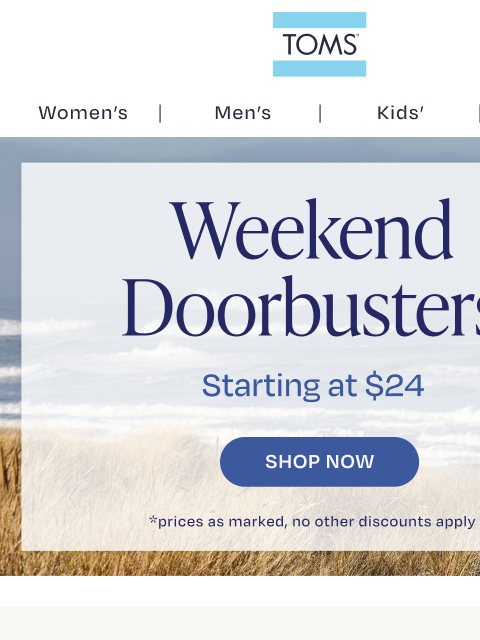 toms newsletter: Last Call on Leather Styles