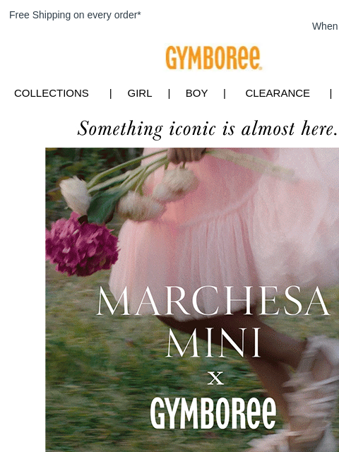 gymboree newsletter: Coming Soon... An Iconic Collaboration 👗✨🌹