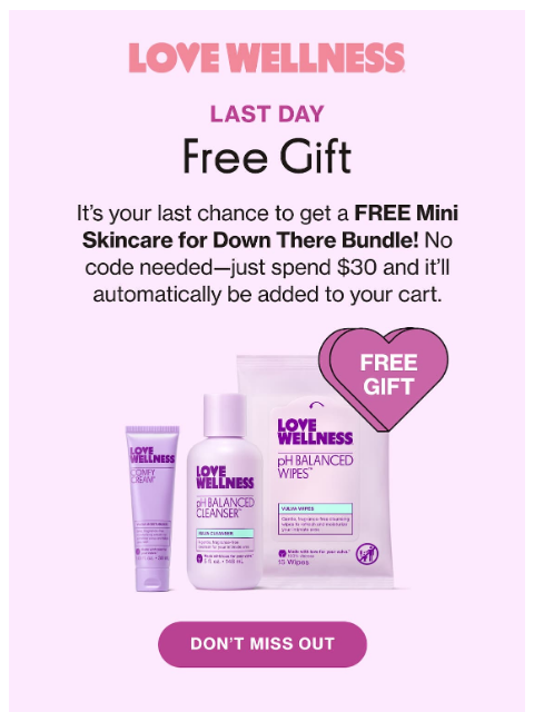 lovewellness newsletter: Ends today: FREE bundle 🚨