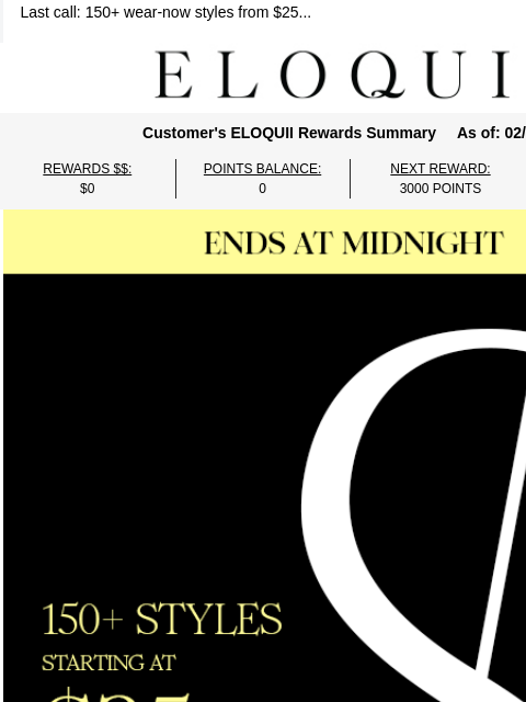 eloquii newsletter: GONE AT MIDNIGHT 💔