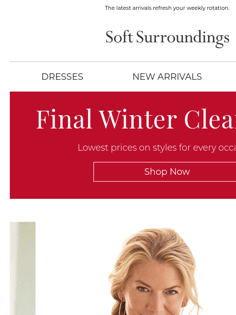 softsurroundings newsletter: New Looks of the Week