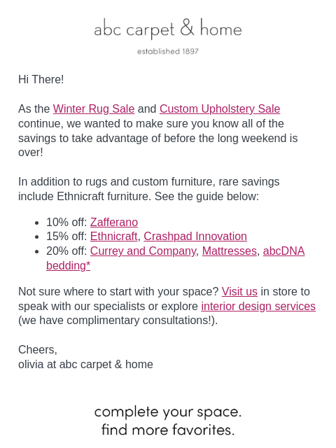 abchome newsletter: Before Sales Start to End...