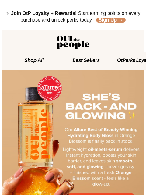 ouithepeople newsletter: Back In Stock 🧡