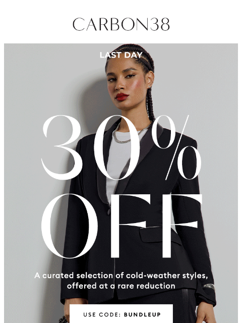 carbon38 newsletter: LAST DAY: 30% off Slope Style